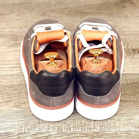 * NIB * $295 Allen Edmonds ALPHA Sneaker 7 D Grey Suede * add $15 new Trees - Picture 8 of 13